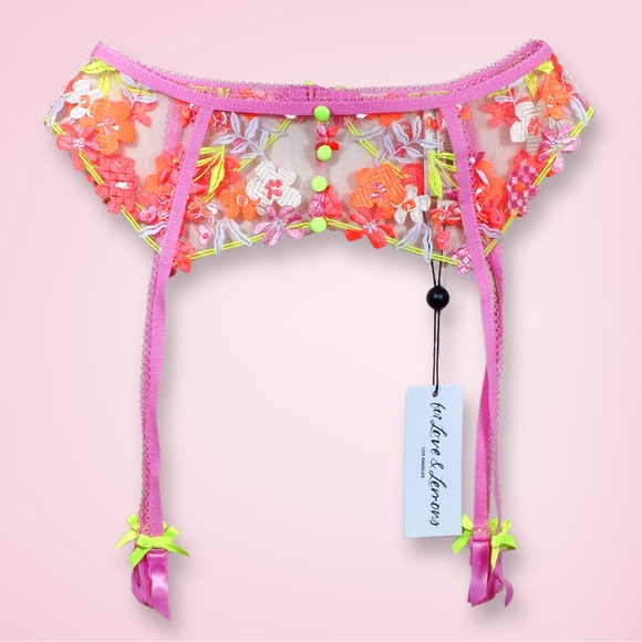 For Love and Lemons Summer Tide 3-Piece Lingerie Set - X-Small - NWT - Picture 3 of 16